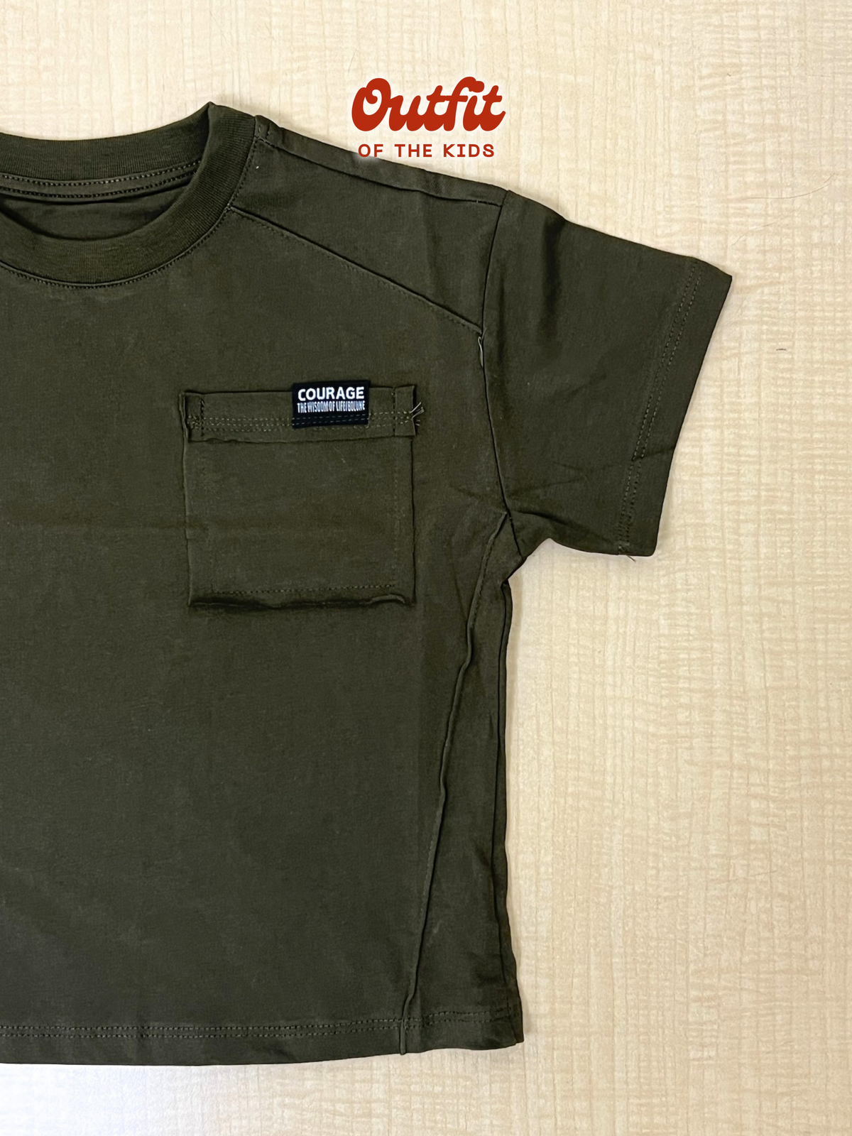 Casual Pocket Patch Plain Tee