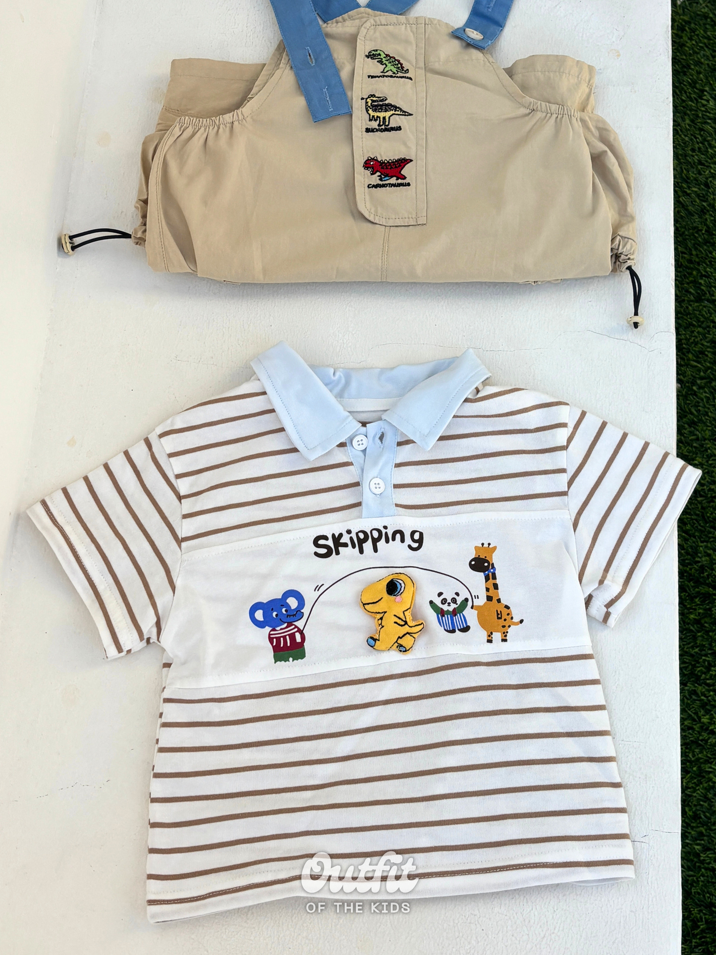 Skipping Dino Polo Top