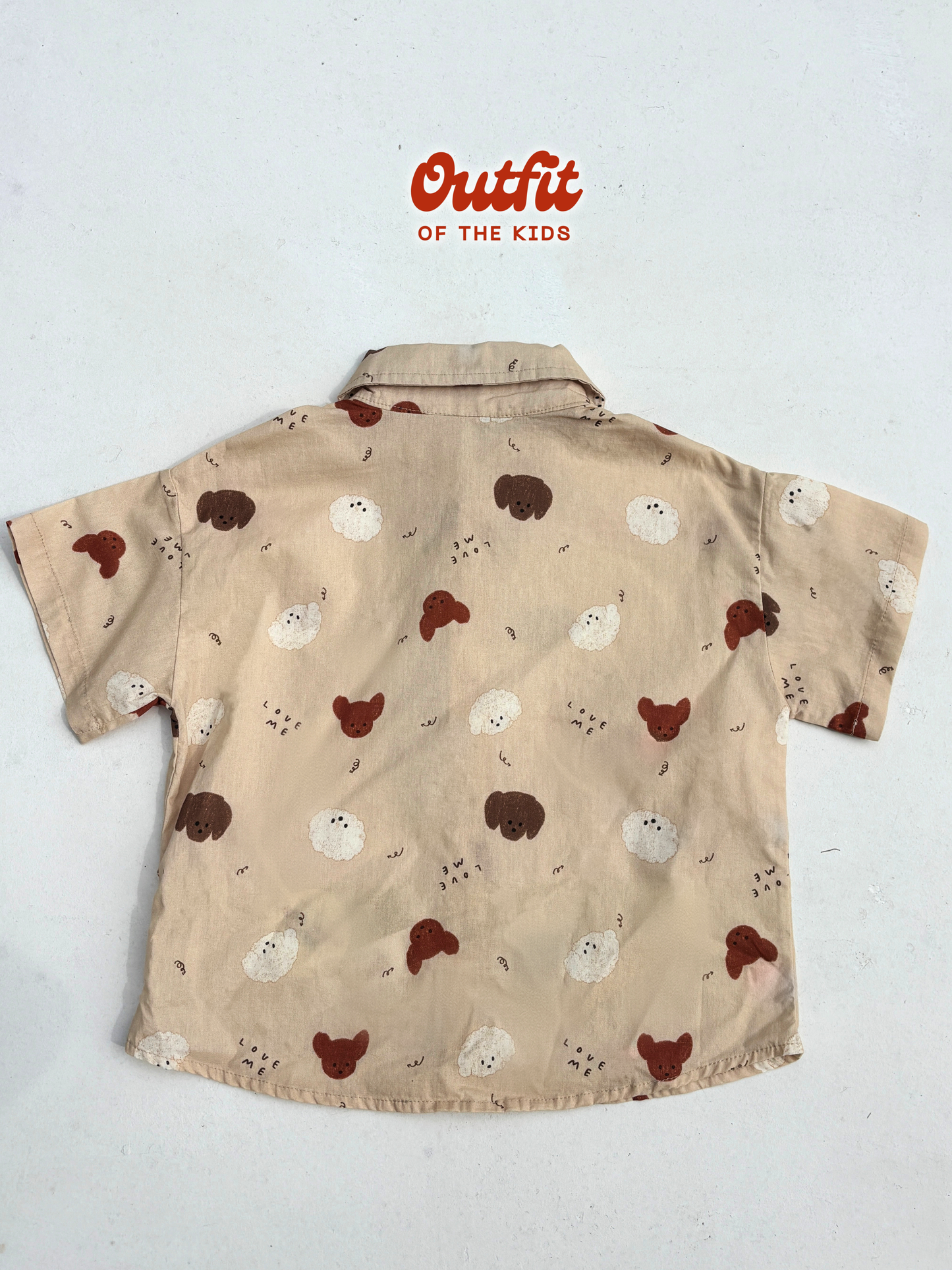 Cocoa Puppy Necktie Shirt