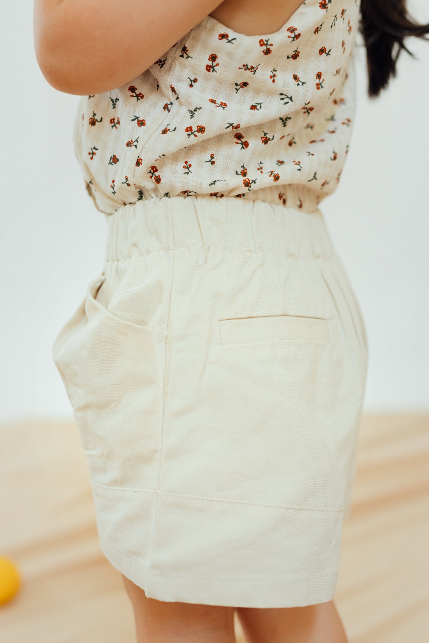 Apricot Cuffed Shorts