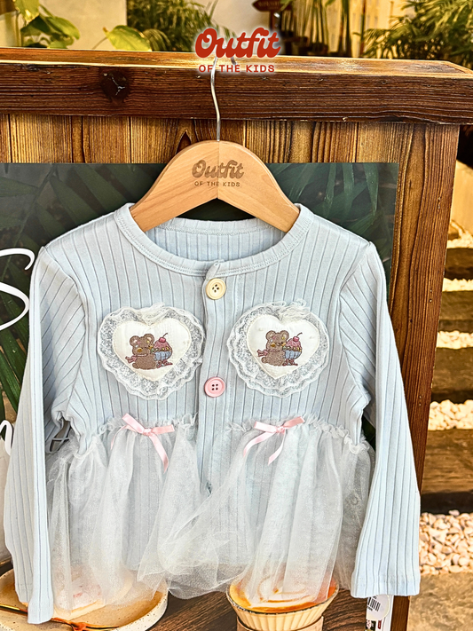 Teddy Tulle Cardigan