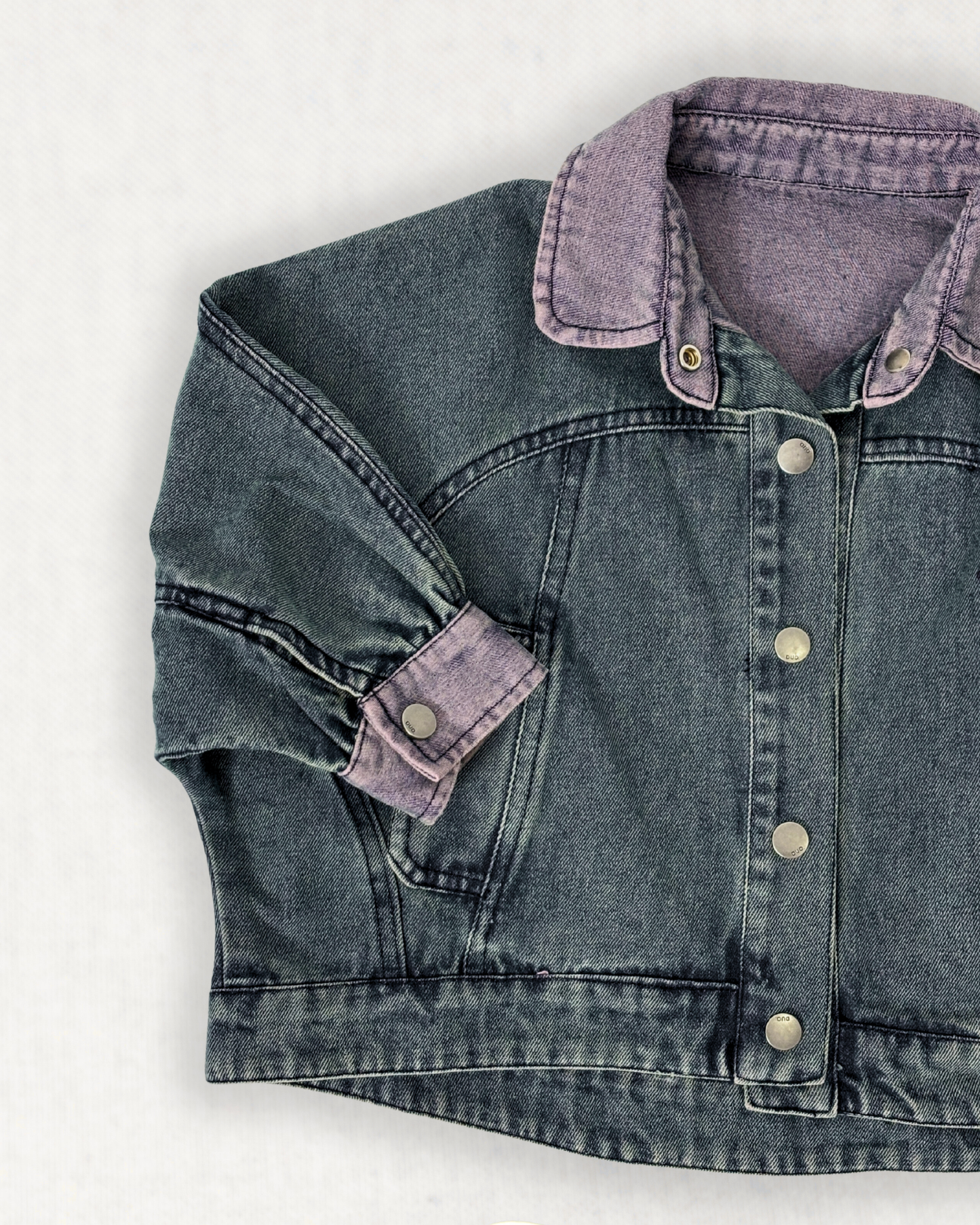 Cool BluBlu Contrast Denim Jacket