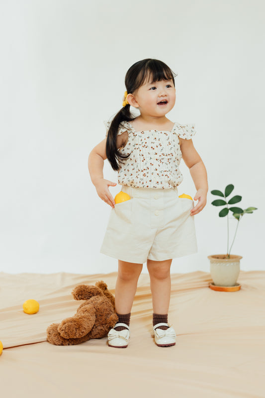 Soft Apricot Cuffed Shorts