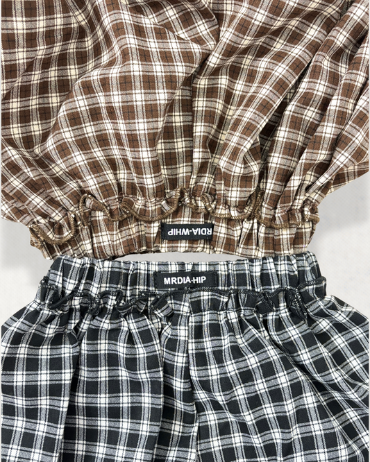 Gingham Bubble Shorts