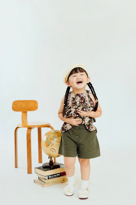 Soft Olive Cuffed Shorts