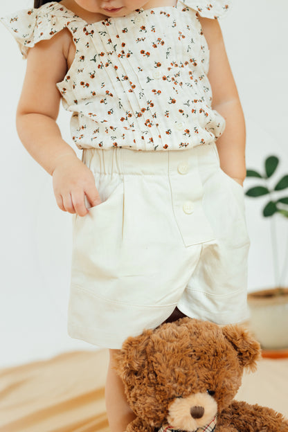Apricot Cuffed Shorts