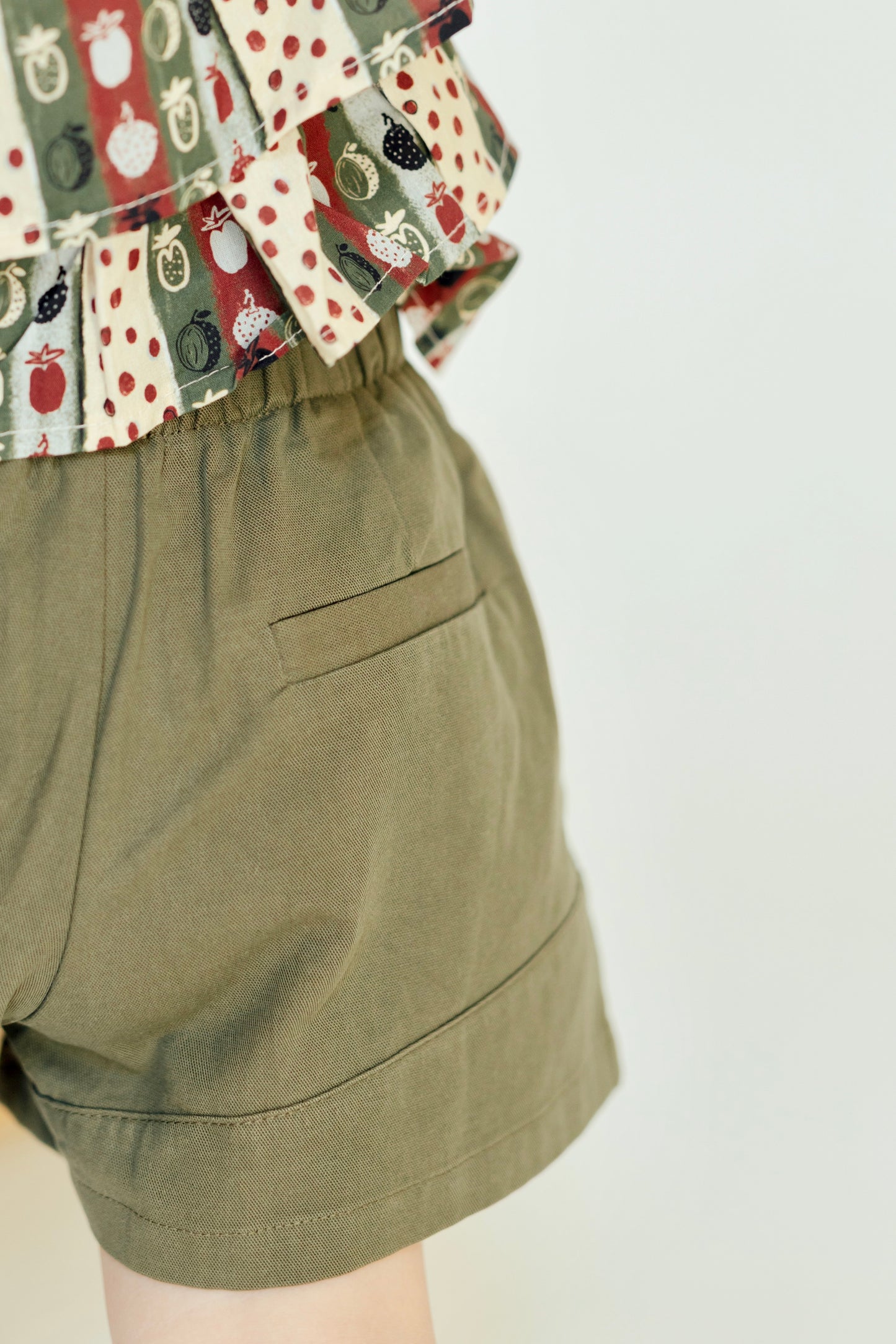 Olive Cuffed Shorts