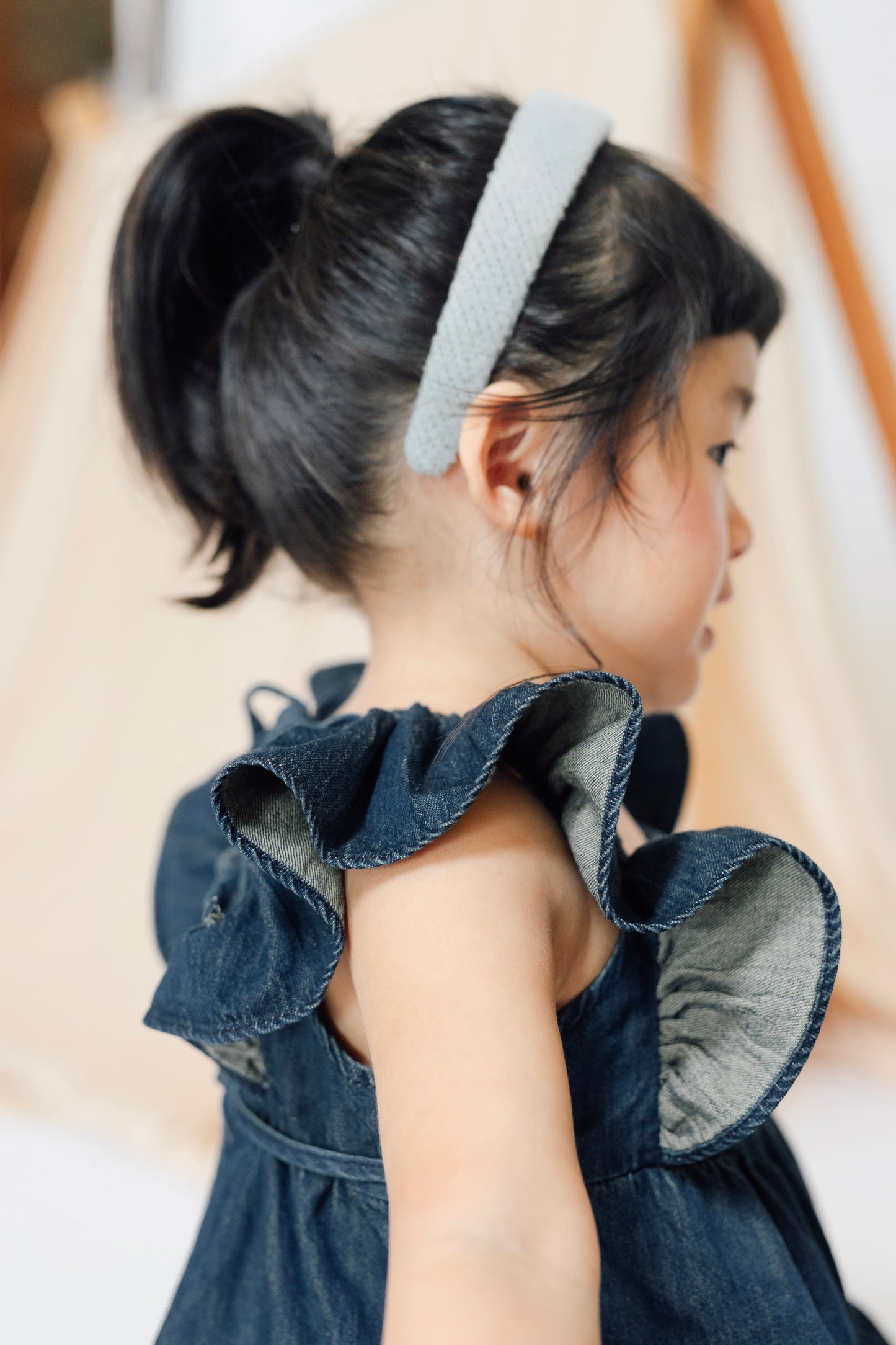 Butterfly Denim Bow Dress