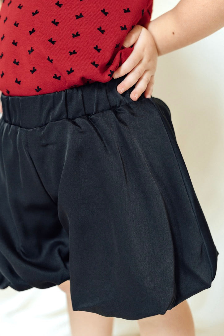 Puffy Bubble Shorts (Black)