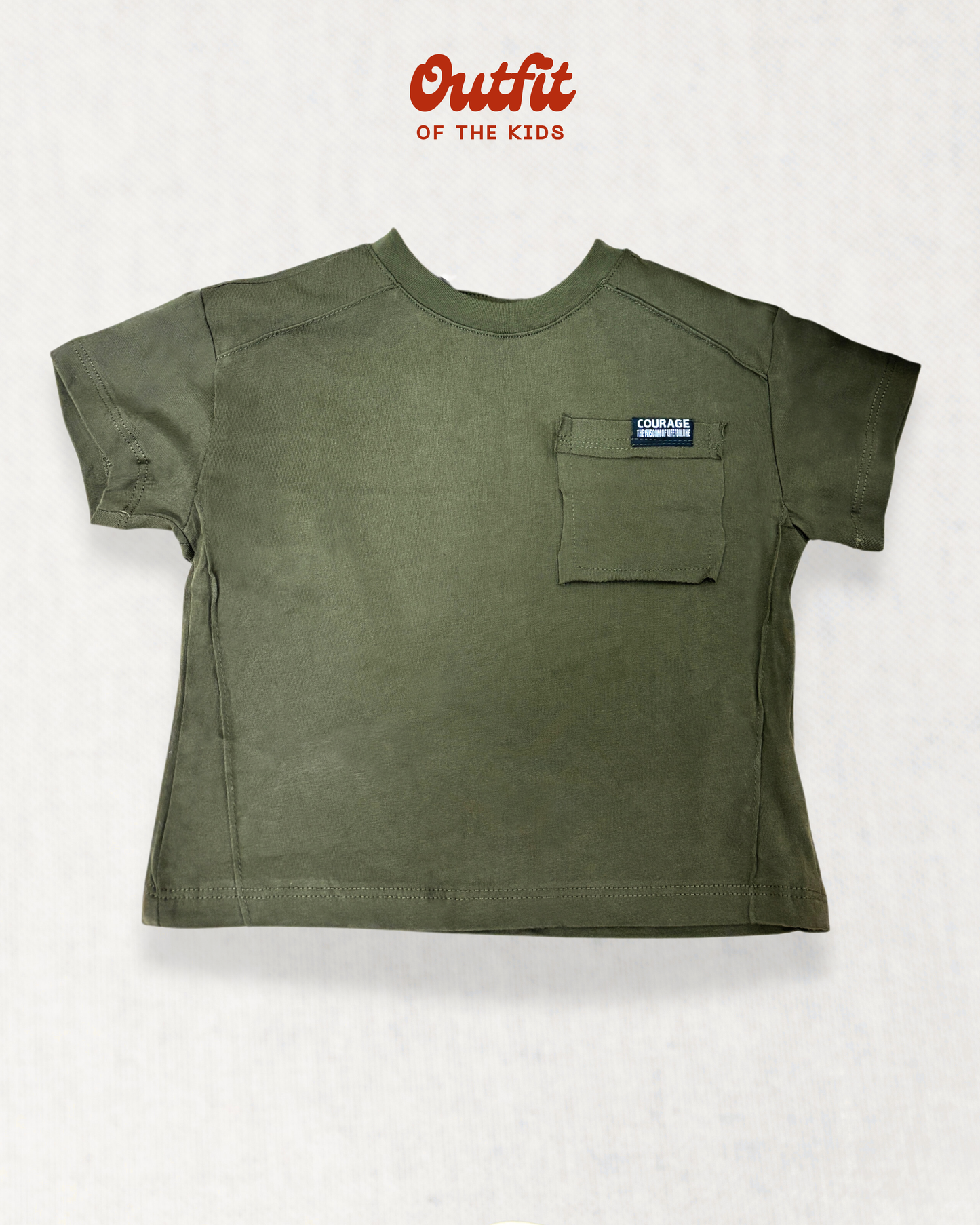 Casual Pocket Patch Plain Tee
