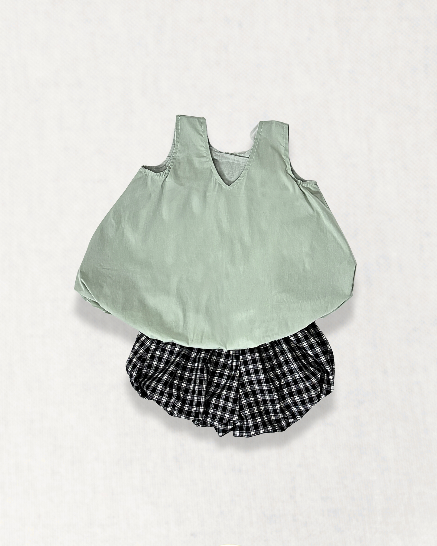 Pistachio Bubble Hem Top