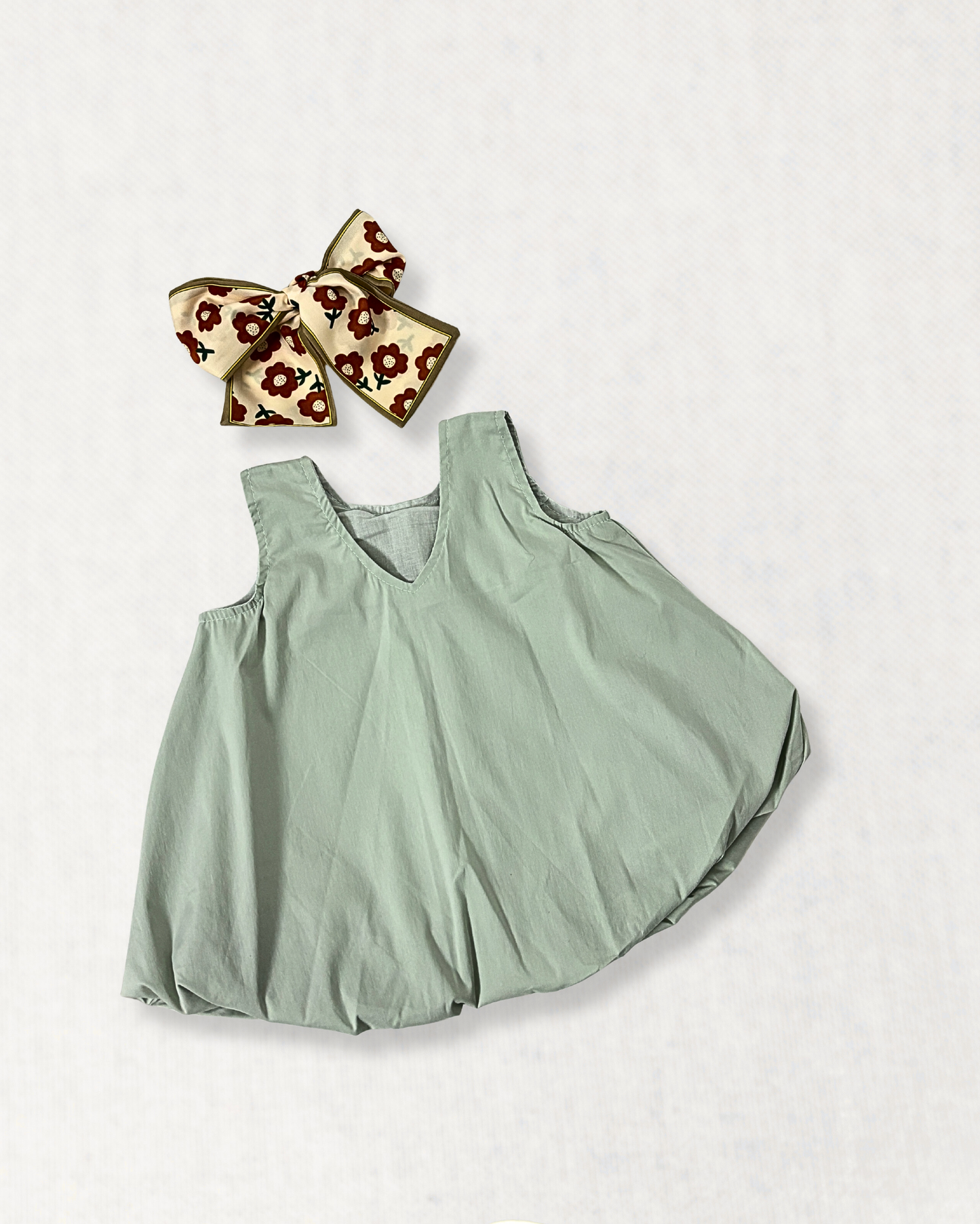 Pistachio Bubble Hem Top
