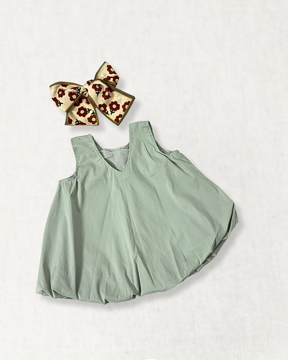 Pistachio Bubble Hem Top