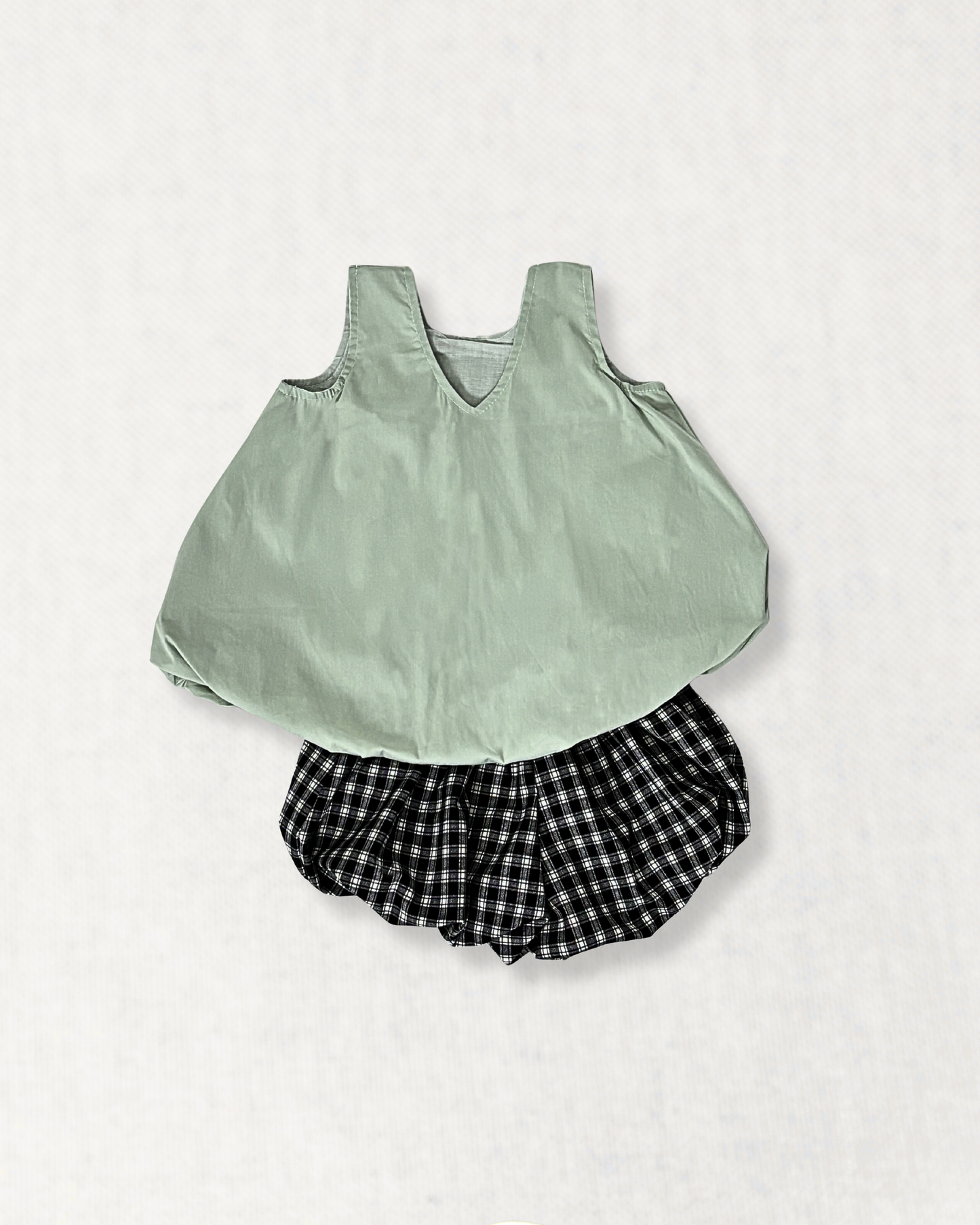 Pistachio Bubble Hem Top