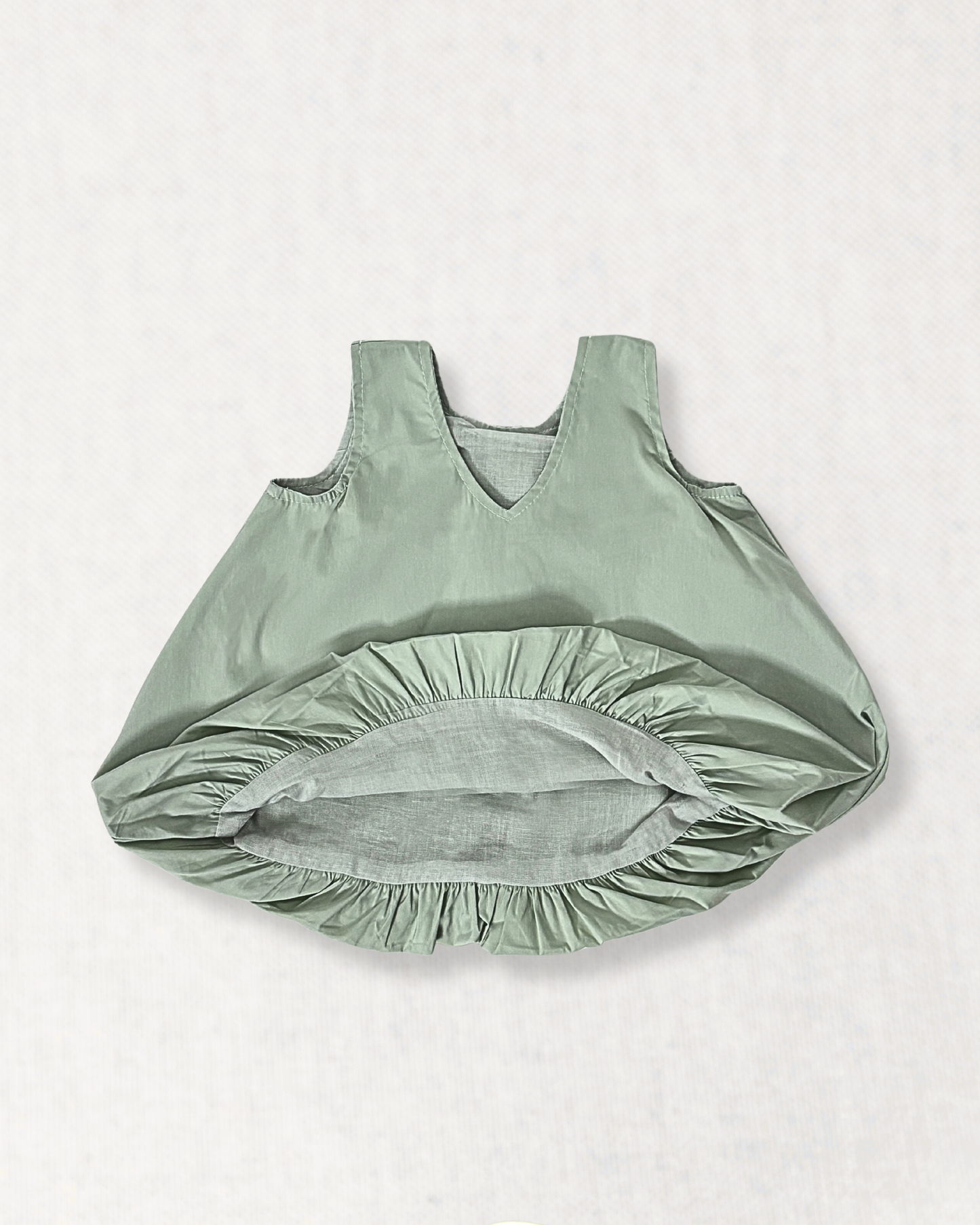 Pistachio Bubble Hem Top