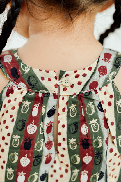 Fruity Patchwork Ruffle Top