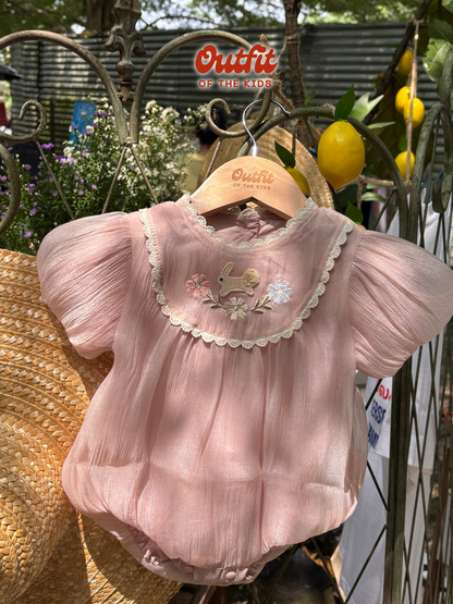 Fluffy Bunny Snuggle Romper