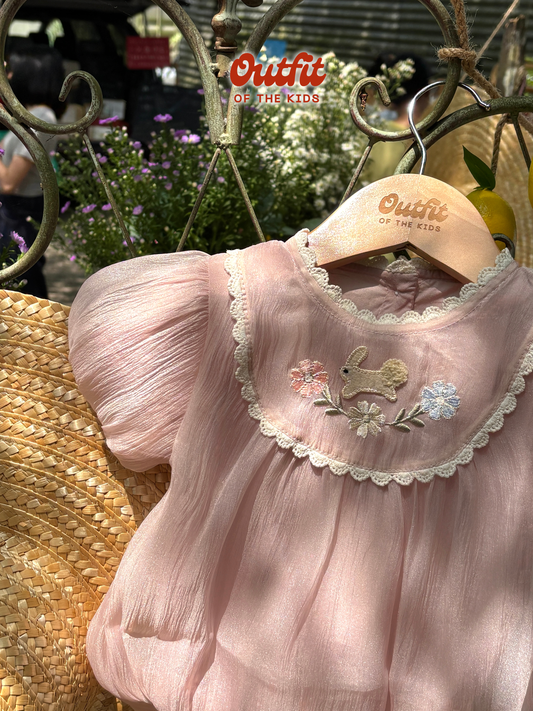 Fluffy Bunny Snuggle Romper