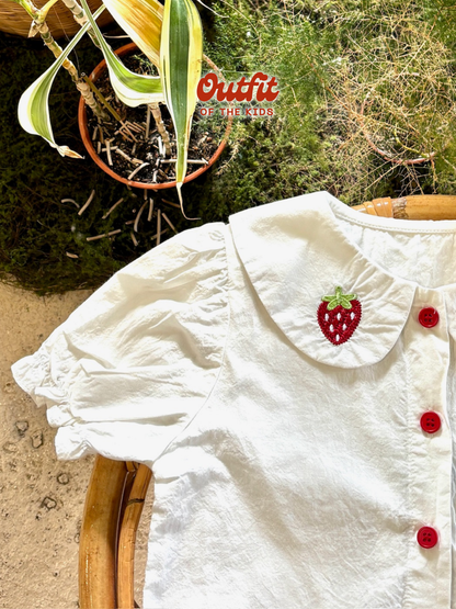 Berry Kiss Puff Blouse