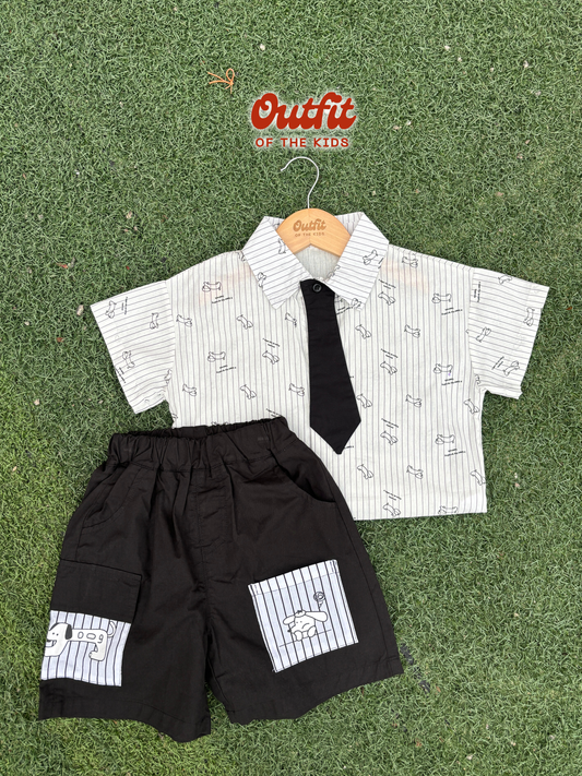 Sausage Pup Tie Set