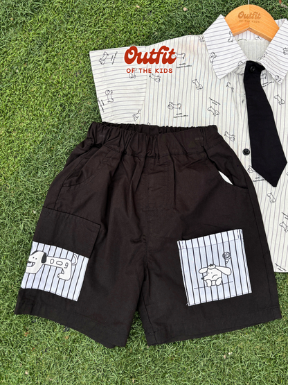 Sausage Pup Tie Set