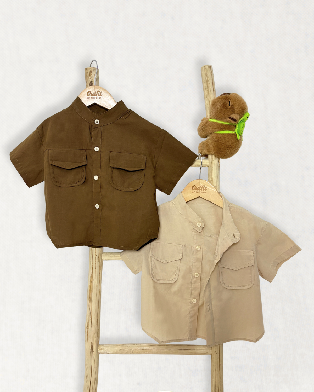 Cargo Double Pocket Shirt (Army Green)
