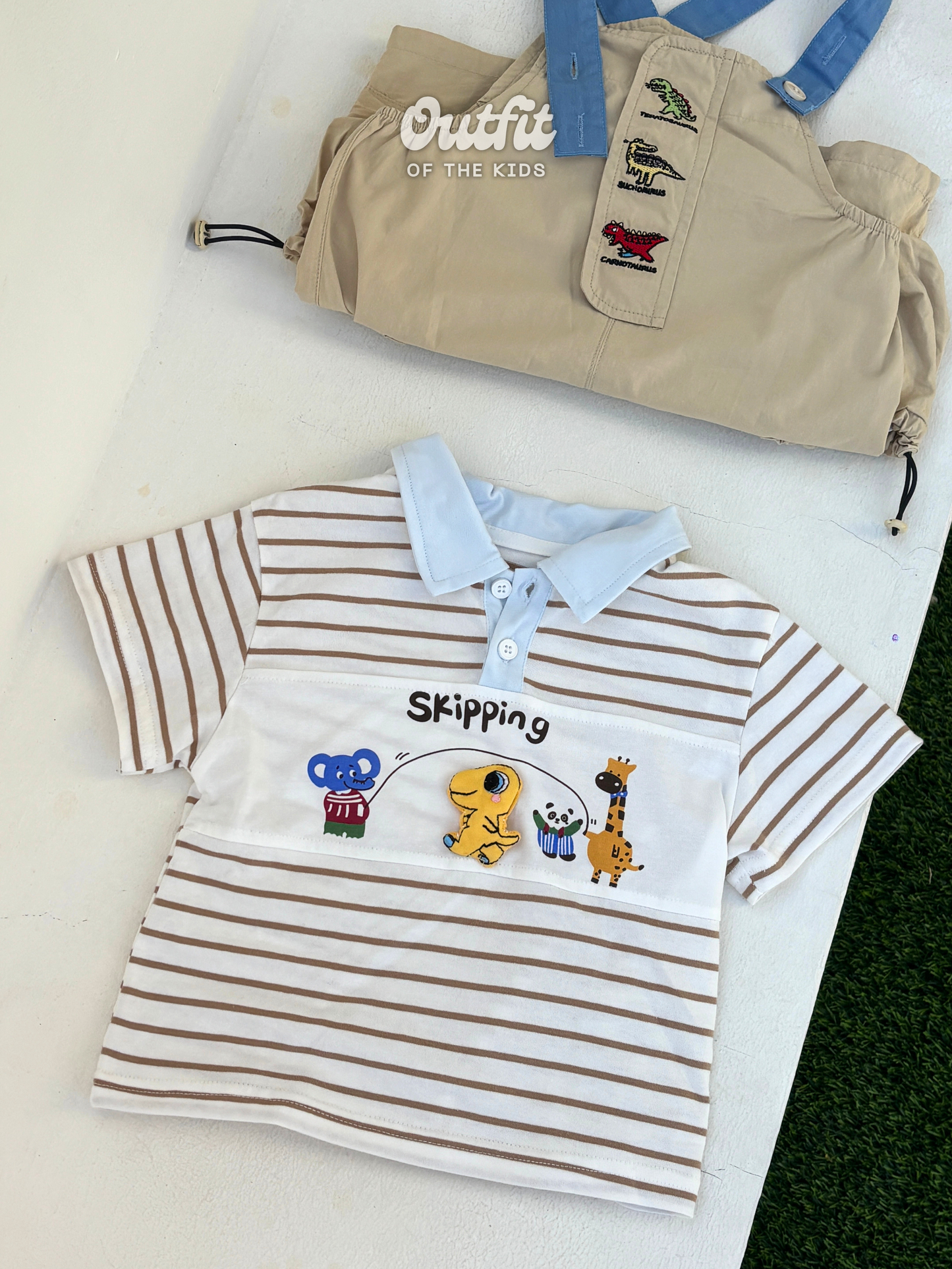 Skipping Dino Polo Top