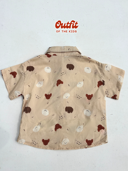 Cocoa Puppy Necktie Shirt