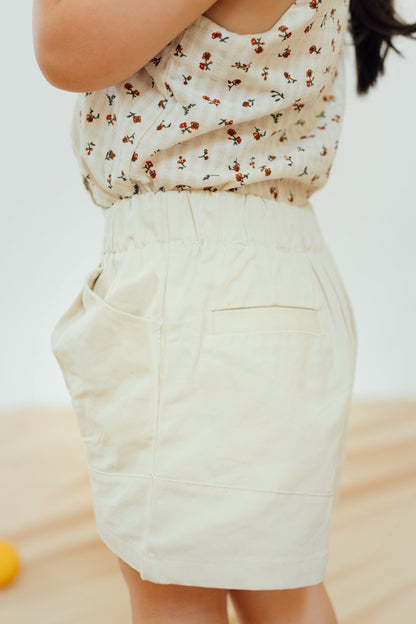 Apricot Cuffed Shorts
