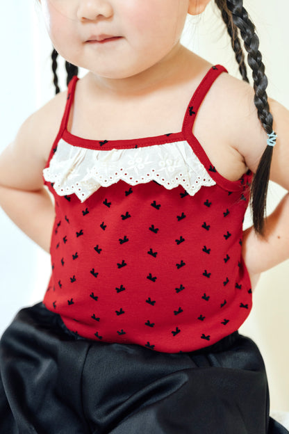 Lace Ribbon Cami Dress