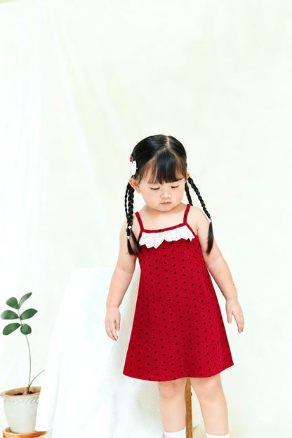 Lace Ribbon Cami Dress