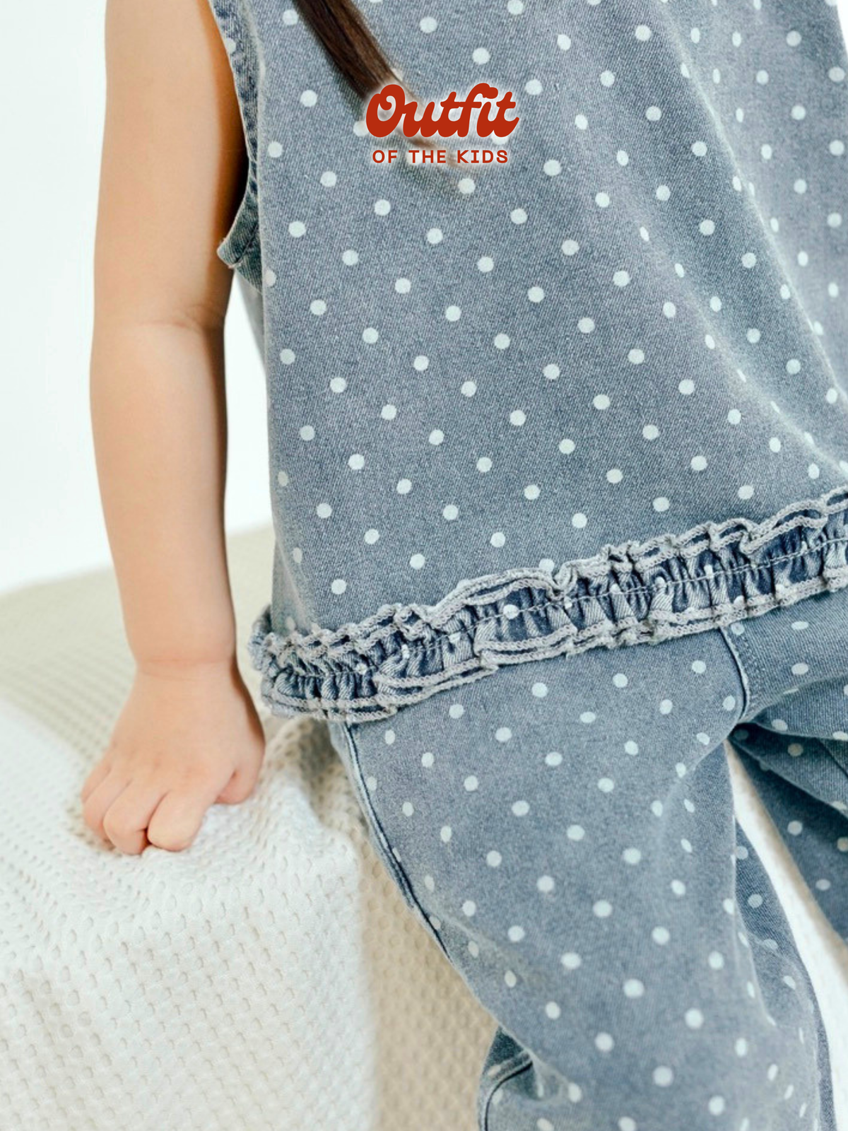 Polka Dot Denim Set