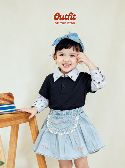 Lolita Pouch Denim Skirt