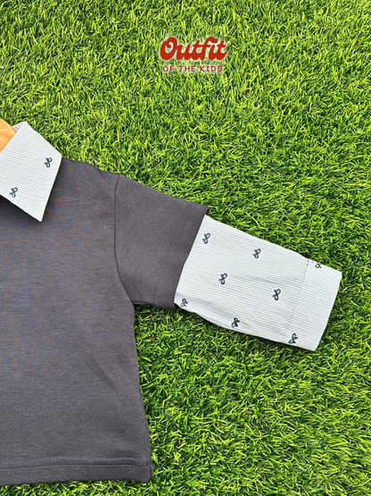Bowtiful Polo Layered Top