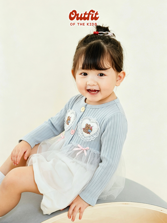 Teddy Tulle Cardigan