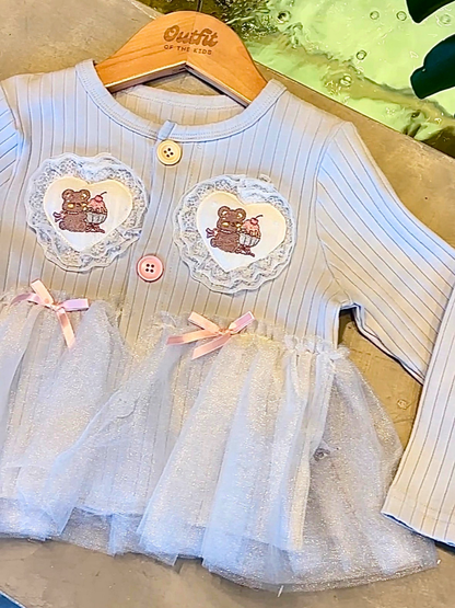 Teddy Tulle Cardigan