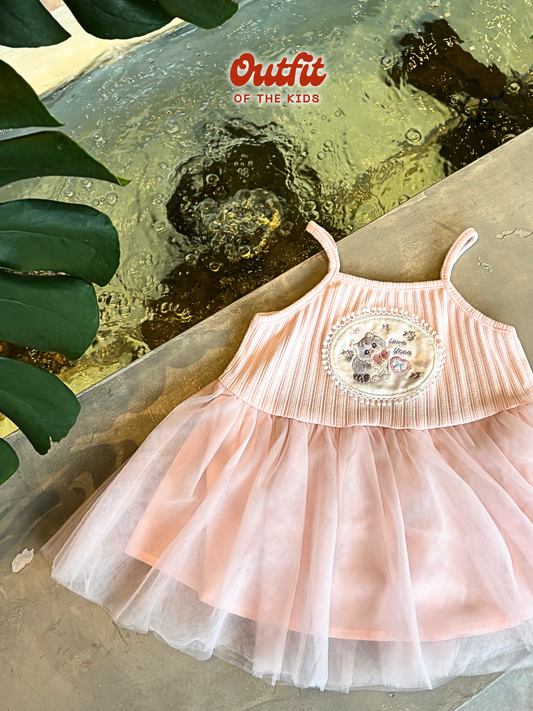 Blush Kitty Tulle Cami