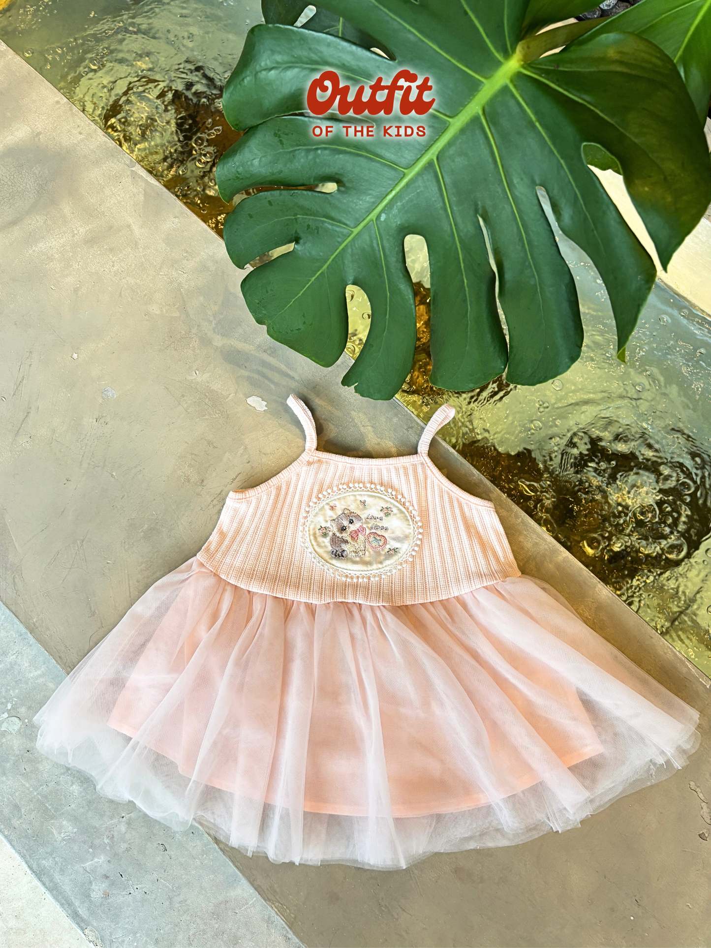 Blush Kitty Tulle Cami