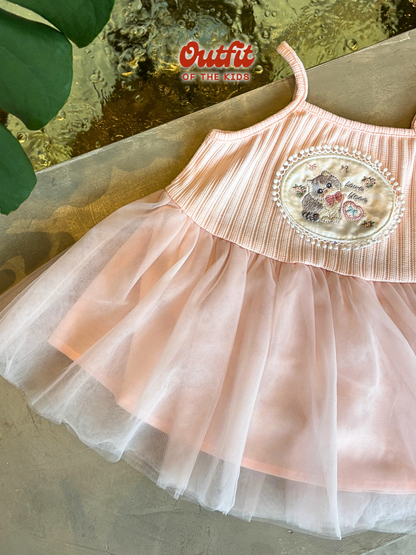 Blush Kitty Tulle Cami