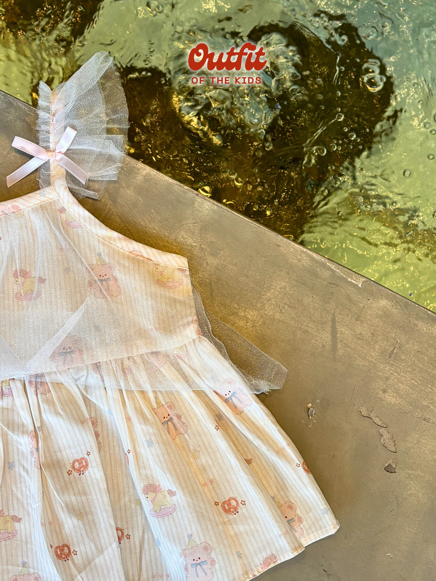 Honey Stripe Tulle Cami