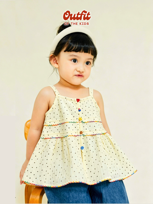 Candy Dot Babydoll Top