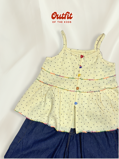 Candy Dot Babydoll Top