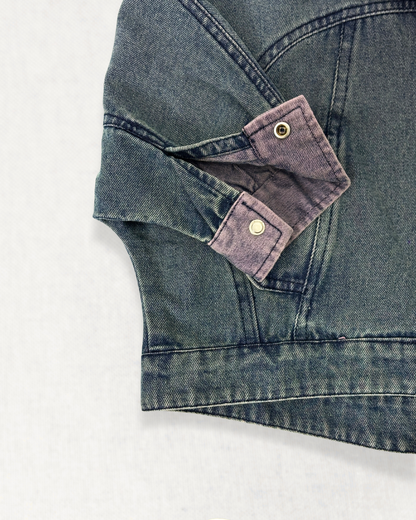Cool BluBlu Contrast Denim Jacket