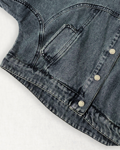 Cool BluBlu Contrast Denim Jacket