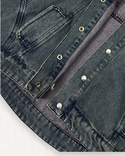 Cool BluBlu Contrast Denim Jacket