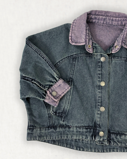 Cool BluBlu Contrast Denim Jacket