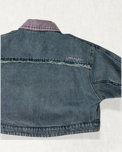 Cool BluBlu Contrast Denim Jacket