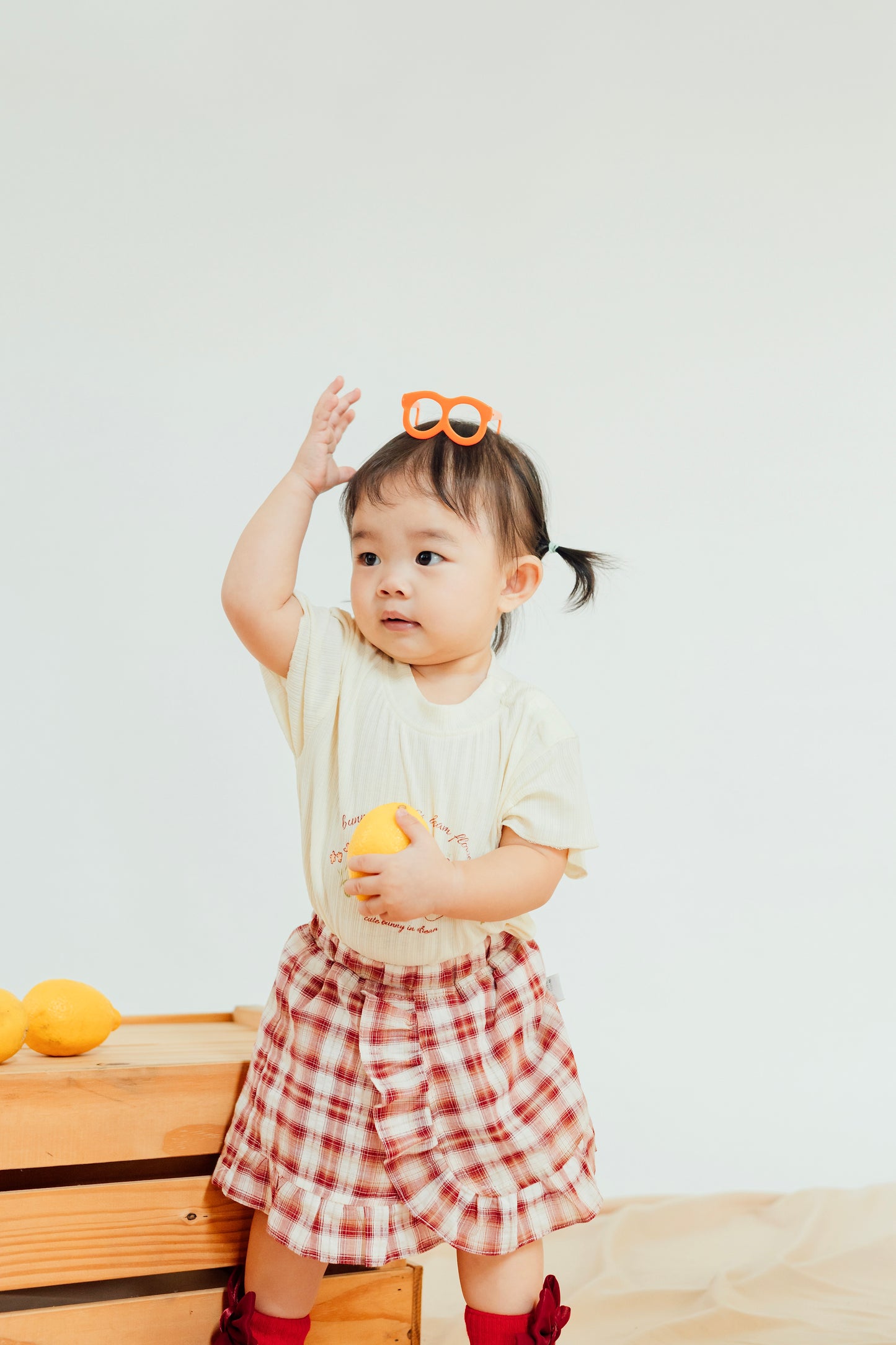 Bunny Garden Plaid Skort Set
