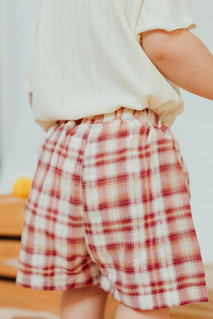 Bunny Garden Plaid Skort Set