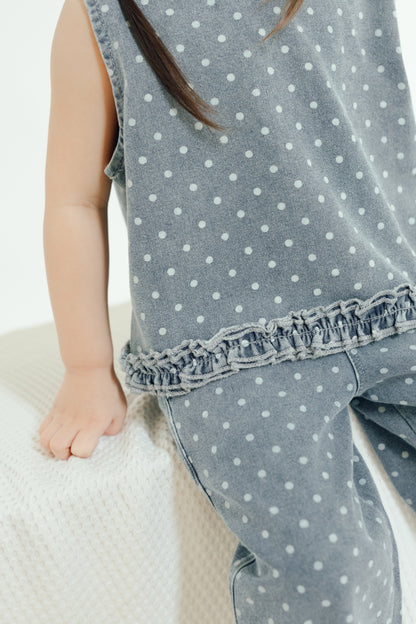 Polka Dot Denim Set